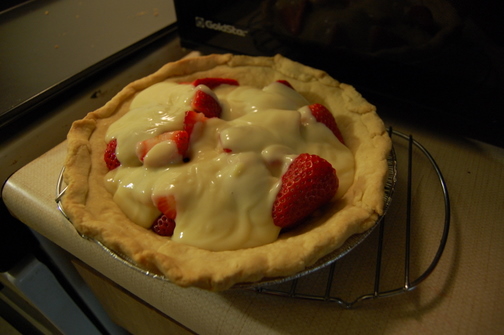 Strawberry Banana Cream Pie
